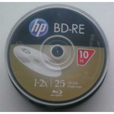 BD-RE Hewlett-Packard 2X 25GB Cake10
