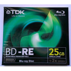 BD-RE TDK 2X 25GB Jewel Box