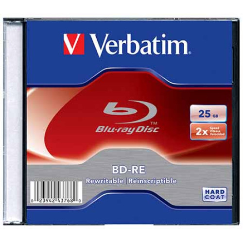 Купити BD-RE Verbatim 2X SL 25GB Slim