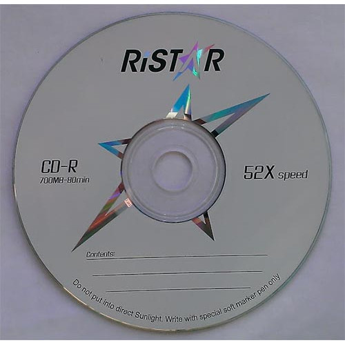 Купити CD-R Ridata 700Mb Bulk50 52x Ristar