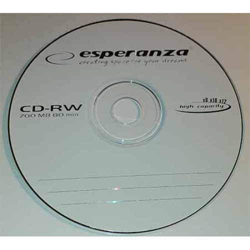Купити CD-RW Esperanza 700MB Bulk50 12x