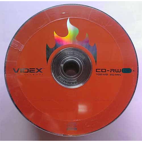 Купить CD-RW Videx 700MB Bulk50 12x