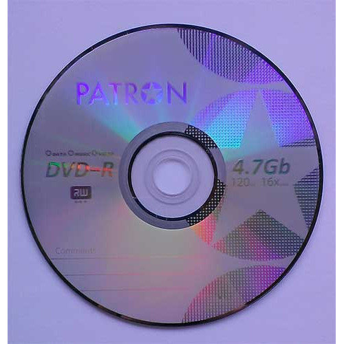Купити DVD-R Patron 4.7GB Bulk100 16x