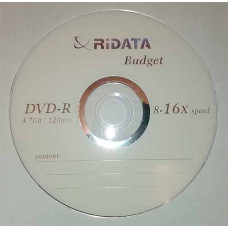 DVD-R Ridata 4.7GB Bulk50 16x Budget