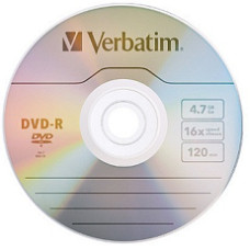 DVD-R Verbatim 4.7GB Bulk50 16x Wrap 43791