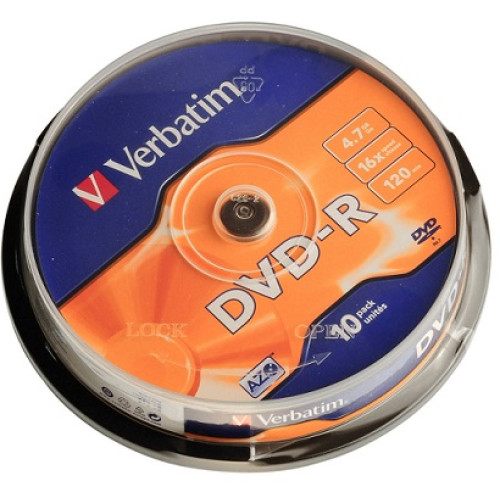 Купити DVD-R Verbatim 4.7GB Cake10 16x