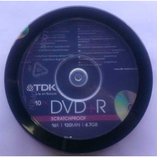 DVD+R TDK 4.7GB Cake10 16x SPA