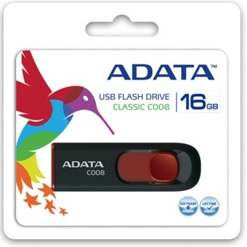 Купити Flash A-Data 16GB C008 Black