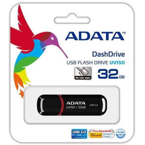 Купить Flash A-Data 32GB UV150 Black USB 3.0