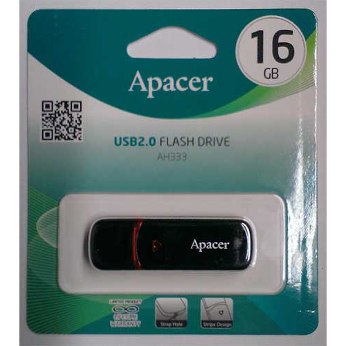 Купити Flash Apacer 16GB AH333 Black