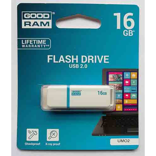 Купити Flash Goodram 16GB UMO2 White