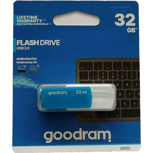 Купити Flash Goodram 32GB Colour Blue&White