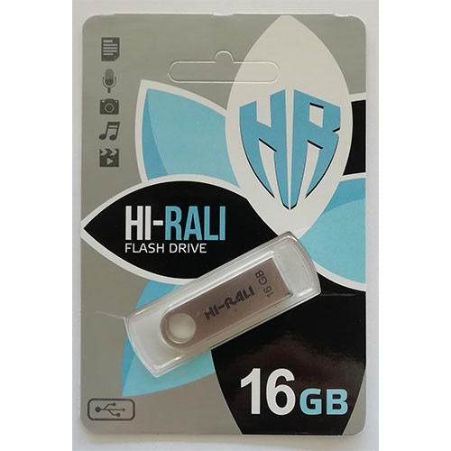Купить Flash Hi-Rali USB 16GB Shutlte Series Silver