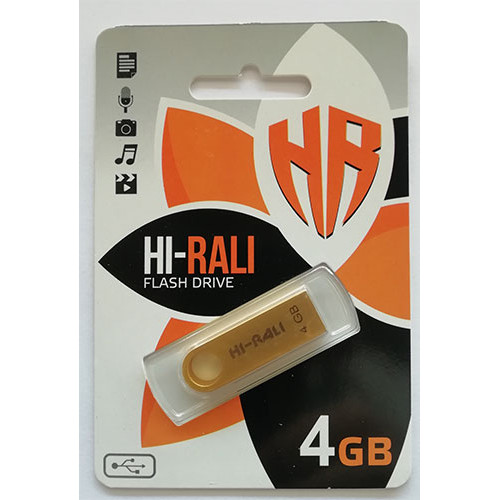 Купить Flash Hi-Rali USB 4GB Shutlte Series Gold