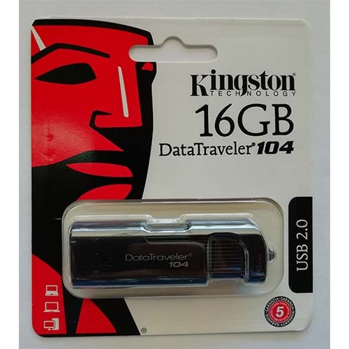 Купити Flash Kingston 16GB DT104 Black