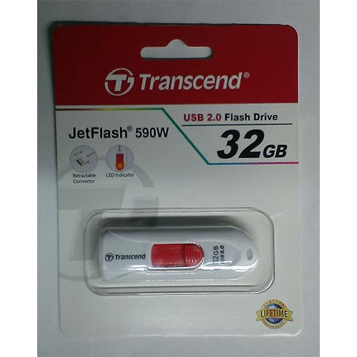 Купити Flash Transcend 32GB 590 White