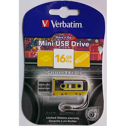Купити Flash Verbatim 16GB Cassete Edition Yellow
