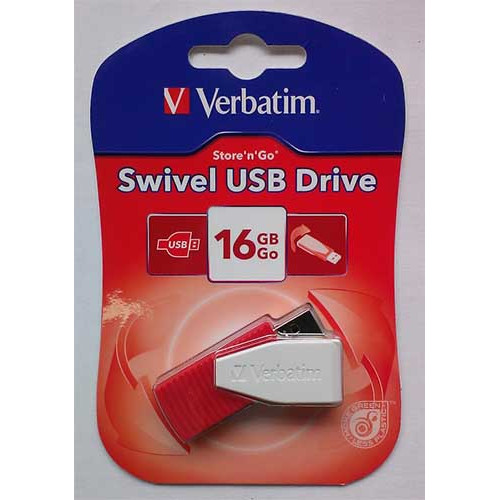Купити Flash Verbatim 16GB Swivel Red