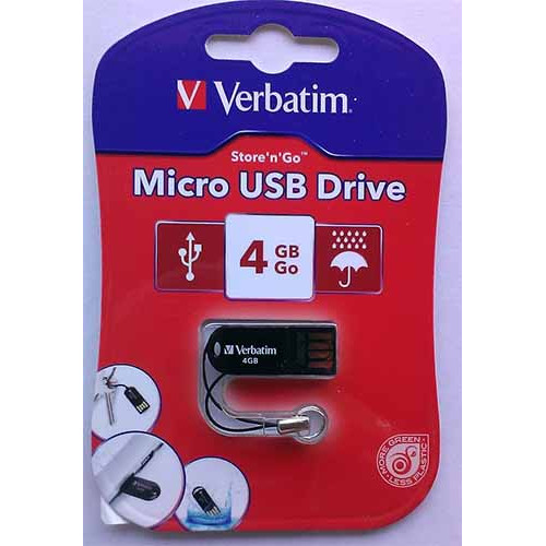 Купить Flash Verbatim 4GB Micro