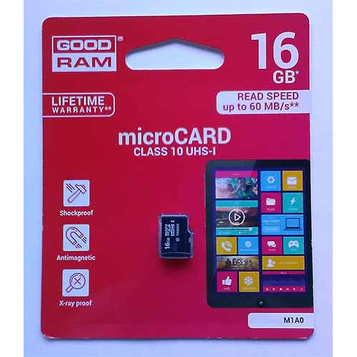 Купити micro-SDHC Card Goodram 16GB UHS-1 Class 10