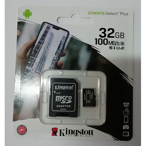 Купити micro-SDHC Card Kingston 32GB UHS-1 Class10 Canvas Select+адаптер