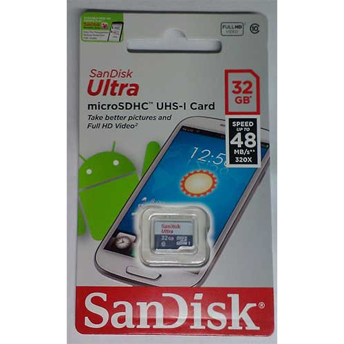 Купити micro-SDHC Card Sandisk 32GB Class10 UHS-1