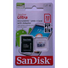 micro-SDHC Card Sandisk 32GB Class10 UHS-1+адаптер