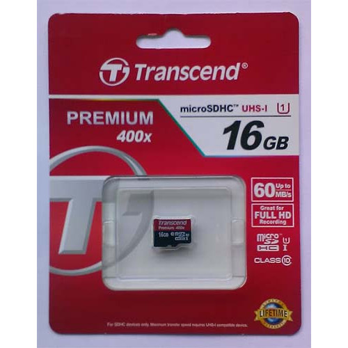 Купити micro-SDHC Card Transcend 16GB UHS-1 Class 10