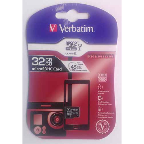 Купити micro-SDHC Card Verbatim 32GB Class10 без SD