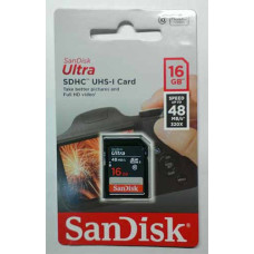SDHC Card Sandisk 16GB Class 10 UHS-1