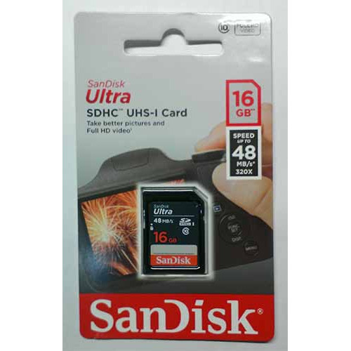 Купити SDHC Card Sandisk 16GB Class 10 UHS-1