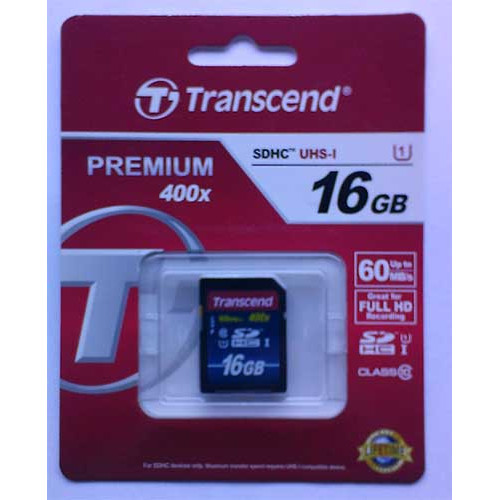 Купити SDHC Card Transcend 16GB Class 10 UHS-1